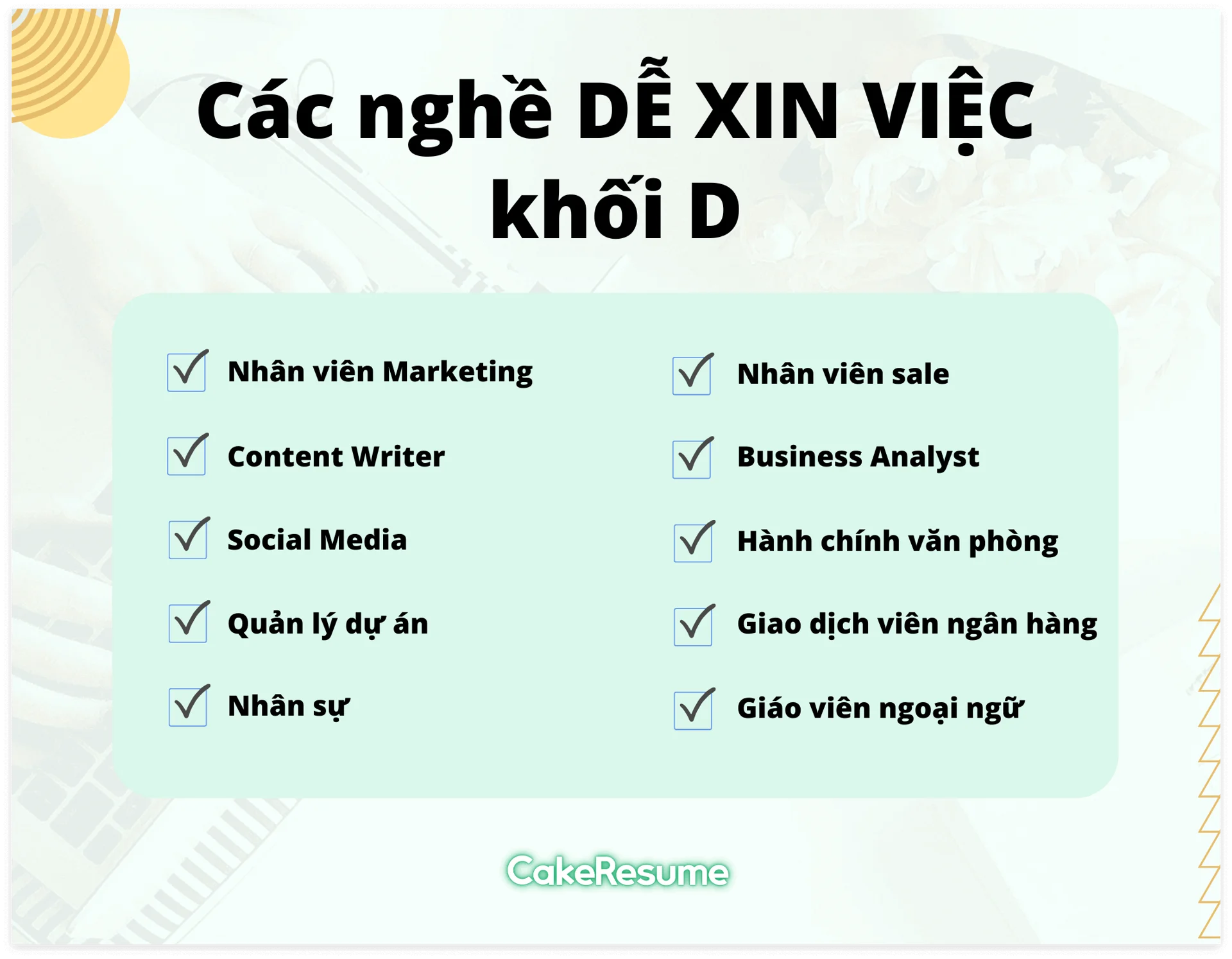 Nghề khối D có dễ xin việc